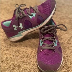 Under Armour Women's Purple and Teal Athletic Shoes